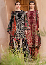 Maria B M.Prints 3PC Unstitched Lawn Suit – Embroidered Neck & Lawn Patch (MPT-2512-B)