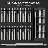 24-in-1 Portable Precision Screwdriver Set with Box Packing