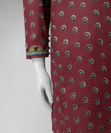 J. Zariya Maroon Printed Unstitched 3Pc Lawn Suit (JLU264558U)