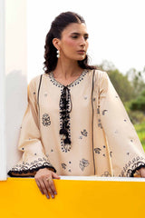 Nishat Linen 2PC Embroidered Lawn Suit – Pastel Peach (Unstitched Summer'26)