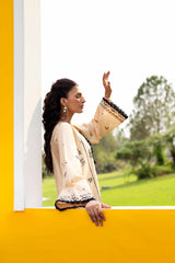 Nishat Linen 2PC Embroidered Lawn Suit – Pastel Peach (Unstitched Summer'26)