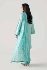 Nishat Linen 3PC Printed Embroidered Lawn Suit – Light Turquoise Kashmiri (Summer'26 Vol-3)