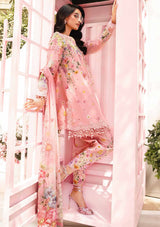 Maria B M.Prints 3PC Unstitched Lawn Suit – Embroidered Organza Patti (MPT-2603-B)