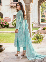 Blue Meadow – 3 Piece Paste Printed Lawn Suit | Unstitched